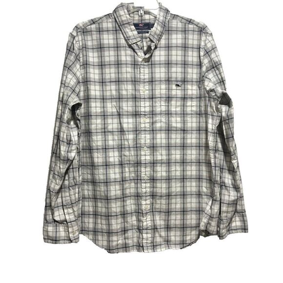 Vineyard Vines Men's Slim Fit Tucker Shirt Button-Up Multicolor Large Plaid Prep - Picture 1 of 6